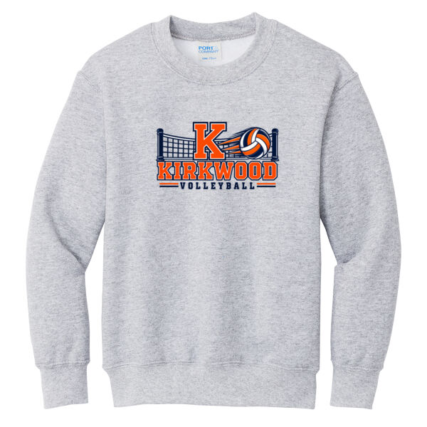 Kirkwood Volleyball Net  - Youth Core Fleece Crewneck Sweatshirt Thumbnail
