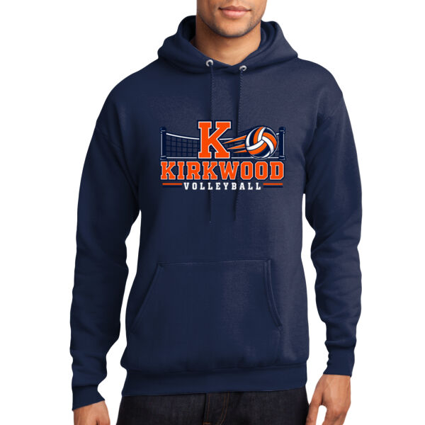 Kirkwood Volleyball Net  - Core Fleece Pullover Hooded Sweatshirt Thumbnail