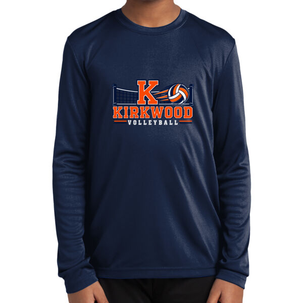 Kirkwood Volleyball Net  - Youth Long Sleeve PosiCharge ® Competitor Tee Thumbnail